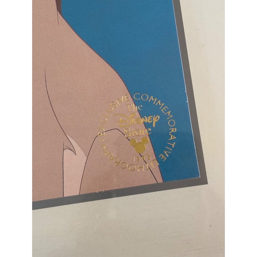 Framed Lion King 1995 Original Disney Store Lithograph Matted - Picture 6 of 8